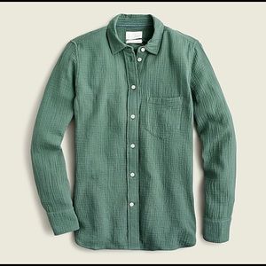 Classic-fit soft gauze shirt